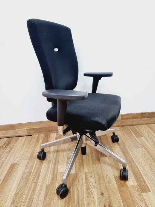 Senator Sprint Office Chair - Black Fabric/Chrome Star Base (SC68)