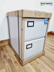 Bisley Branded Two-Drawer Filing Cabinet - Light Grey
