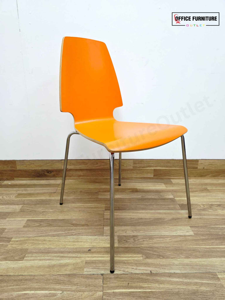 IKEA Vilmar Chairs – Orange (Set of 2)
