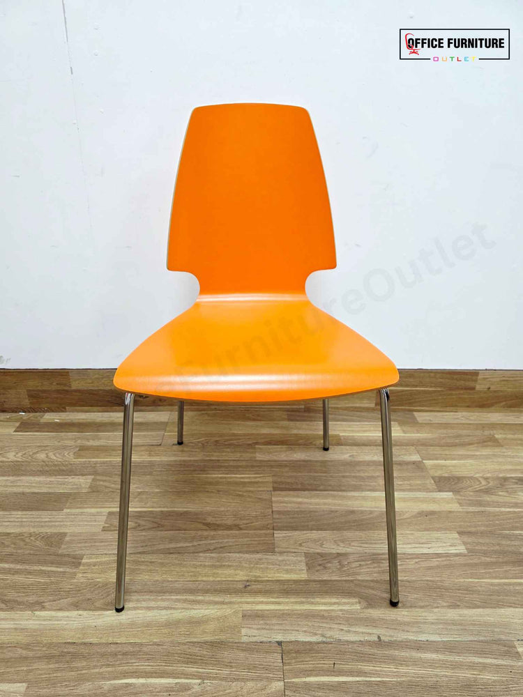 IKEA Vilmar Chairs – Orange (Set of 2)