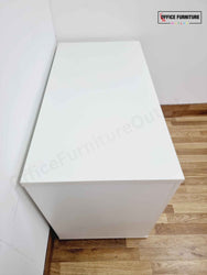 Low Level White Double Door Storage Cabinet (B)