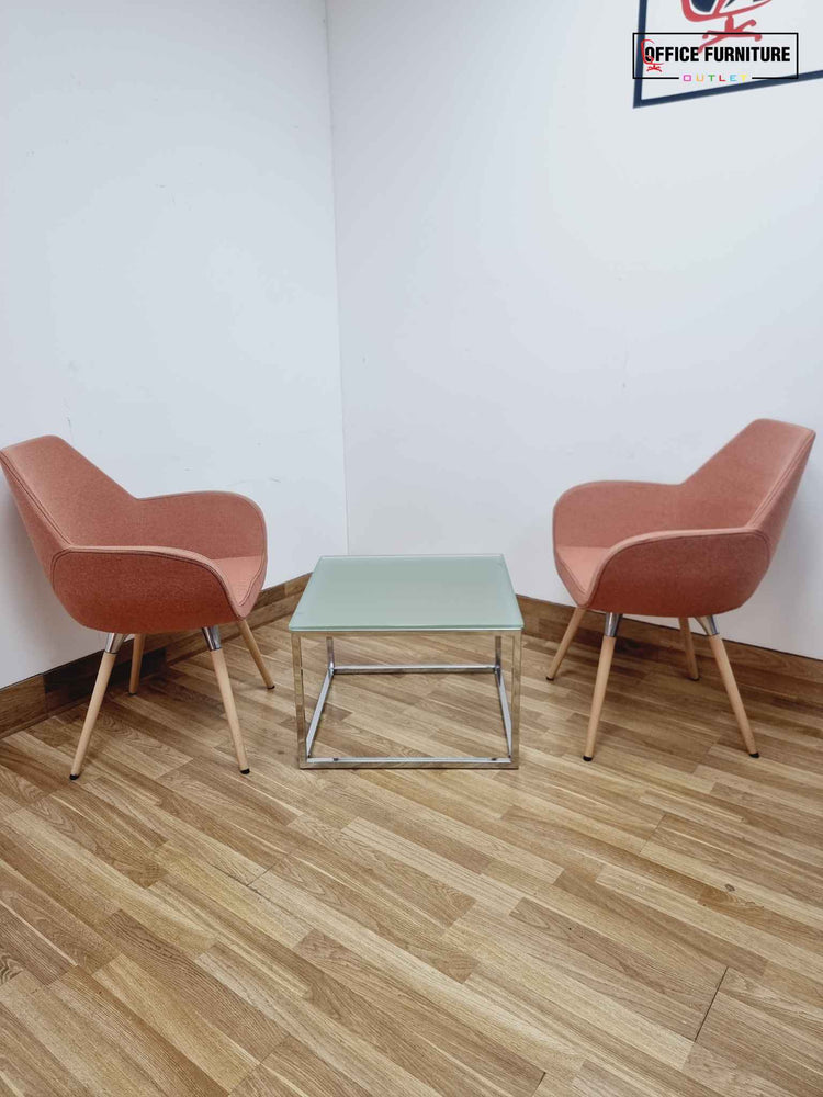 Profim Fan 10HW Tub Style Arm Chairs - Peach - Set of Two/Three