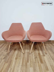Profim Fan 10HW Tub Style Arm Chairs - Peach - Set of Two/Three