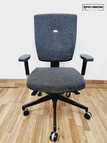 Senator Sprint Office Chair - Graphite Grey Fabric/Black Star Base (SC67)
