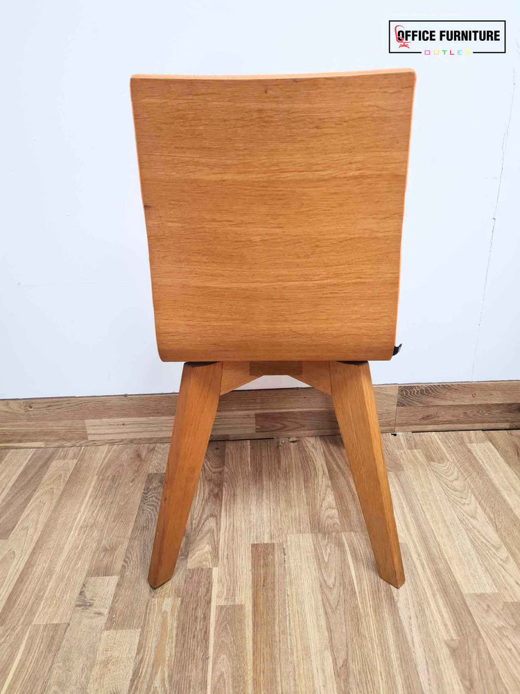 Set Of Three Frovi Jig Orange Upholstered Chairs