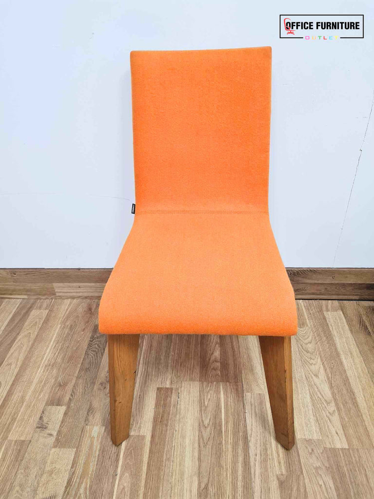 Set Of Three Frovi Jig Orange Upholstered Chairs