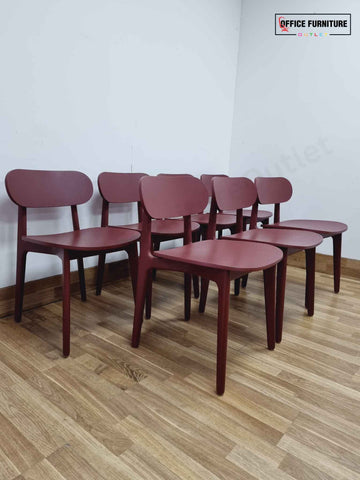 Set of Seven Modus PLC Dining Wooden Chairs