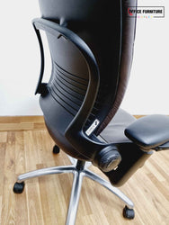 Steelcase Leap V2 Brown Leather Swivel Chair