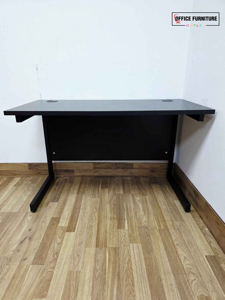 Brand New Straight Black Office Desk (120cm x 60cm)