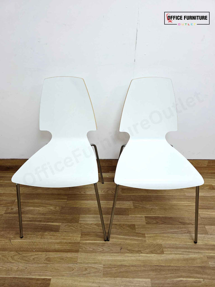 IKEA Vilmar Chairs – White (Set of 2)