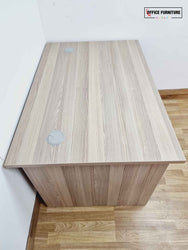 Grey Oak Panel End Office Desk (120cm x 80cm)