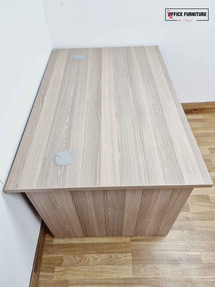 Grey Oak Panel End Office Desk (120cm x 80cm)