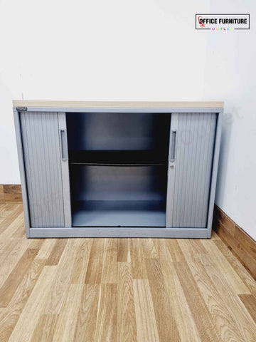 Triumph Low-Level Tambour Cabinet with Maple Top