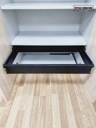 Maple Storage Cabinet with Shelves & Filing Drawer