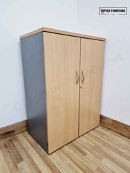 Mid-Level Double Door Beech Cabinet (ST8)