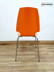 IKEA Rydeback Table with 4 Vilmar Chairs – Orange & White Set