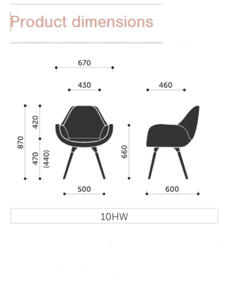 Profim Fan 10HW Tub Style Arm Chairs - Peach - Set of Two/Three