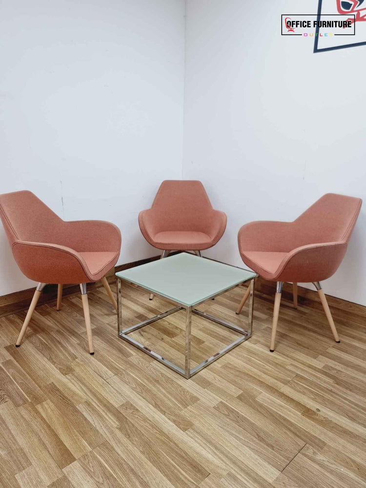 Profim Fan 10HW Tub Style Arm Chairs - Peach - Set of Two/Three