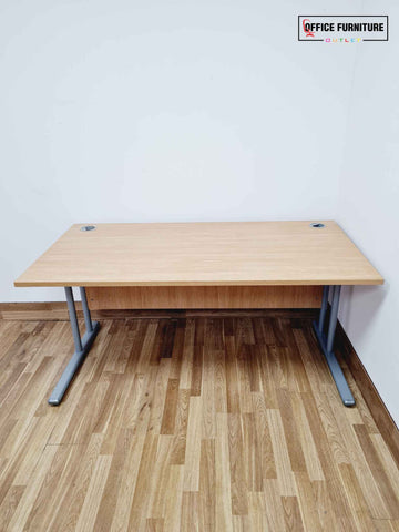 Oak Straight Desk (160cm X 80cm) - RL