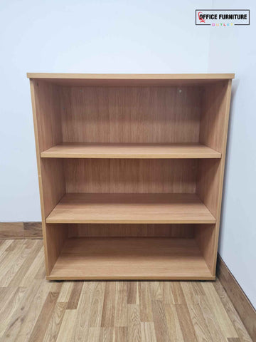 Mid Level Wooden Oak Bookcase