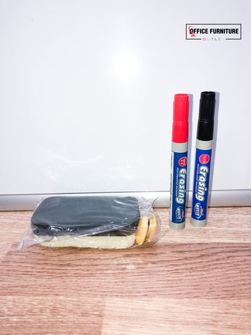 Magnetic Whiteboards with Pens, Magnets and Eraser Set - Office Furniture Outlet Ltd