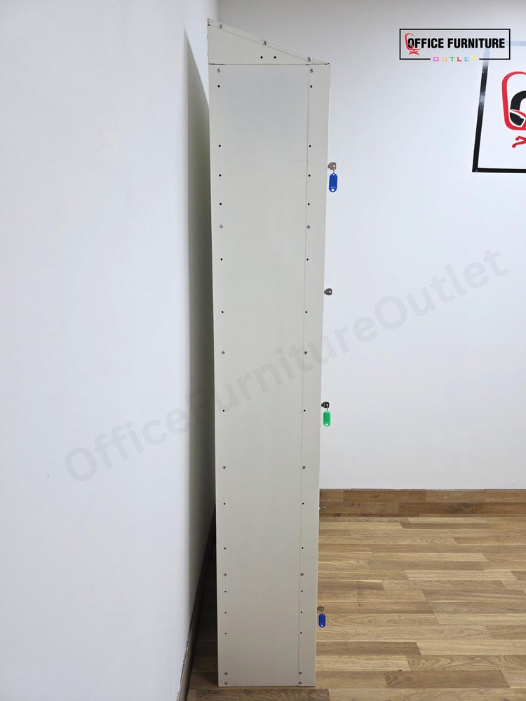 15 Door White Metal Locker Storage Cabinet