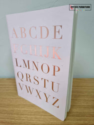 A5 Notebook – Rose Gold Alphabet (BK05)