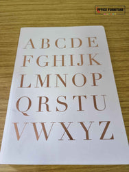 A5 Notebook – Rose Gold Alphabet (BK05)