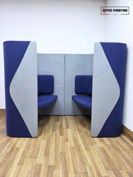 Allermuir 2 Person Acoustic Booth / High Back Collaboration Pod Seating