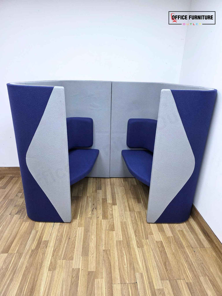 Allermuir 2 Person Acoustic Booth / High Back Collaboration Pod Seating