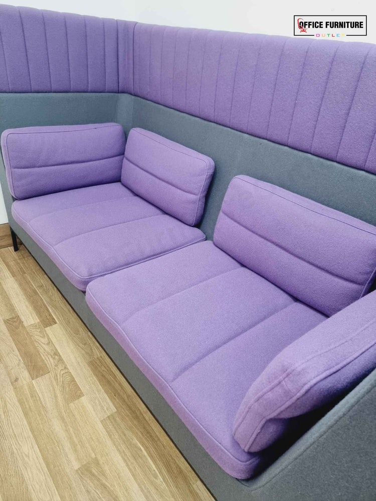Allermuir Seating Booth Sofa - Purple