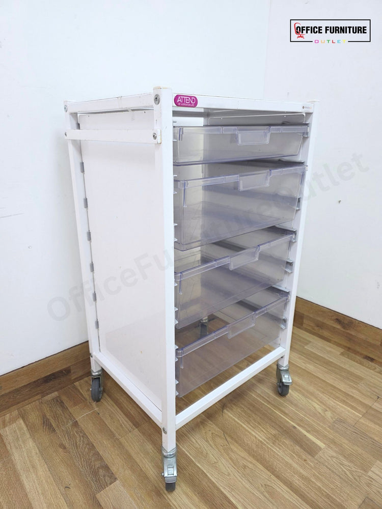 Attend Medical 4 Drawer Storage Trolley