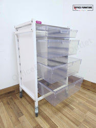 Attend Medical 4 Drawer Storage Trolley