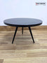 Black Round Coffee Table with 3 Legs