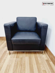 Black Single Seater Tub Style Sofa