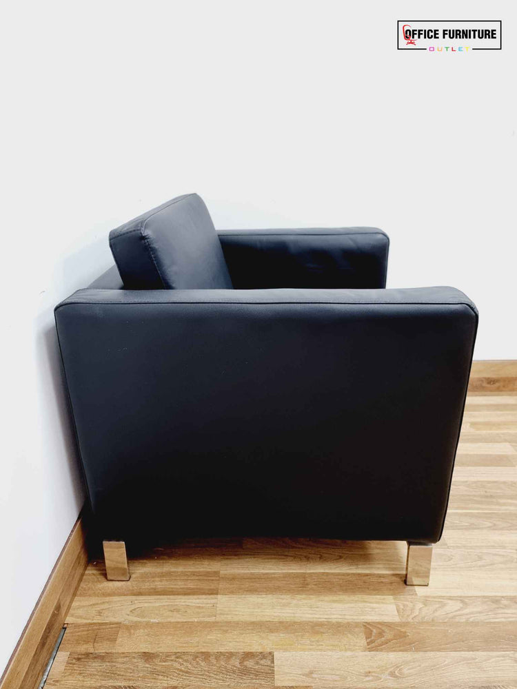 Black Single Seater Tub Style Sofa