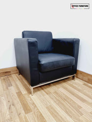 Black Single Seater Tub Style Sofa