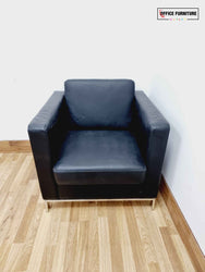 Black Single Seater Tub Style Sofa