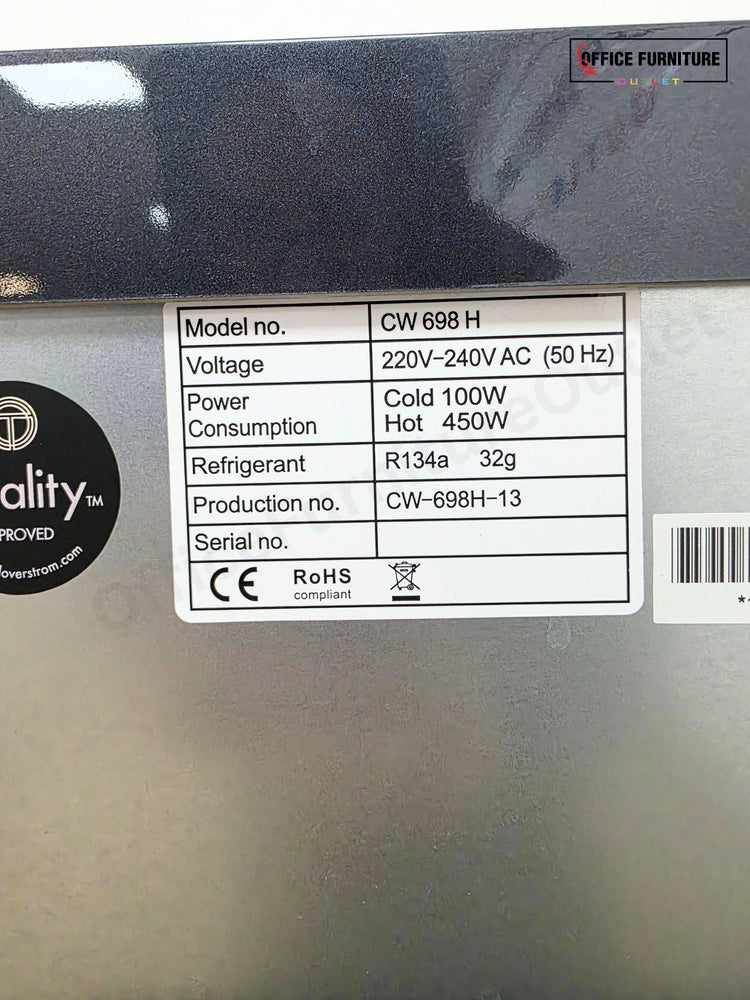 Borg & Overström CW698H Mains Fed Hot & Cold Water Dispenser