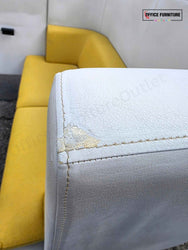 Boss Design High-Back Meeting Booth – Yellow & Cream
