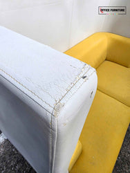 Boss Design High-Back Meeting Booth – Yellow & Cream