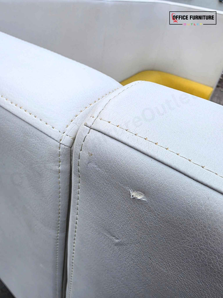 Boss Design High-Back Meeting Booth – Yellow & Cream
