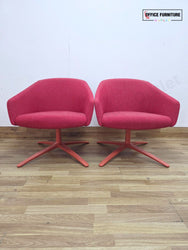 Boss Design Paloma Lounge Chairs (Pairs) – Deep Red