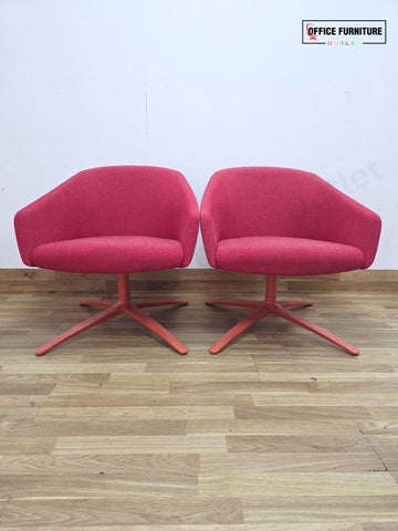 Boss Design Paloma Lounge Chairs (Pairs) – Deep Red
