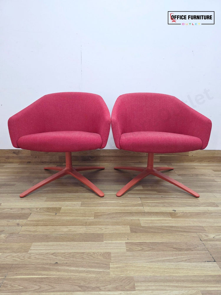 Boss Design Paloma Lounge Chairs (Pairs) – Deep Red