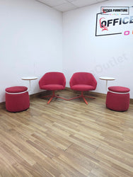 Boss Design Paloma Lounge Chairs (Pairs) – Deep Red