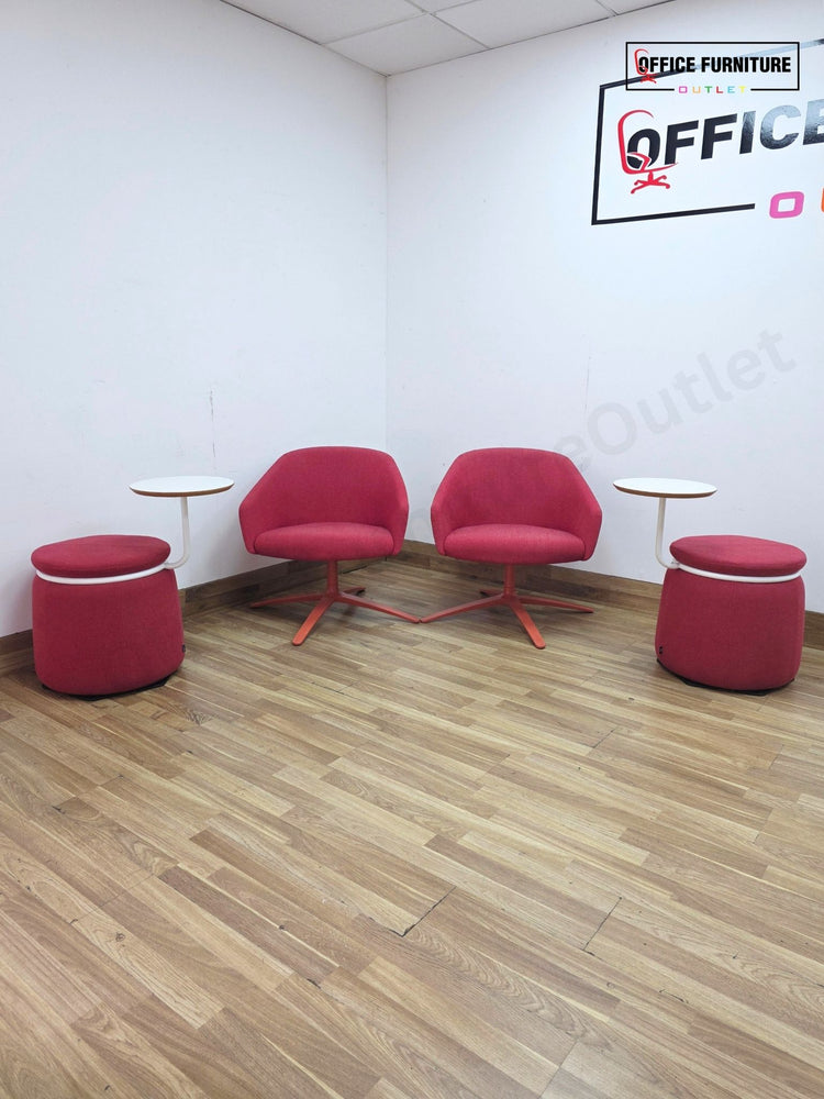 Boss Design Paloma Lounge Chairs (Pairs) – Deep Red