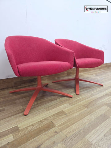 Boss Design Paloma Lounge Chairs (Pairs) – Deep Red
