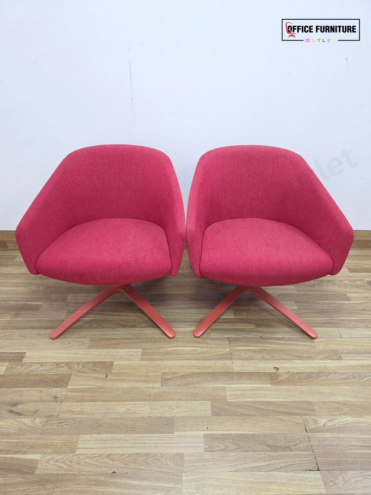 Boss Design Paloma Lounge Chairs (Pairs) – Deep Red