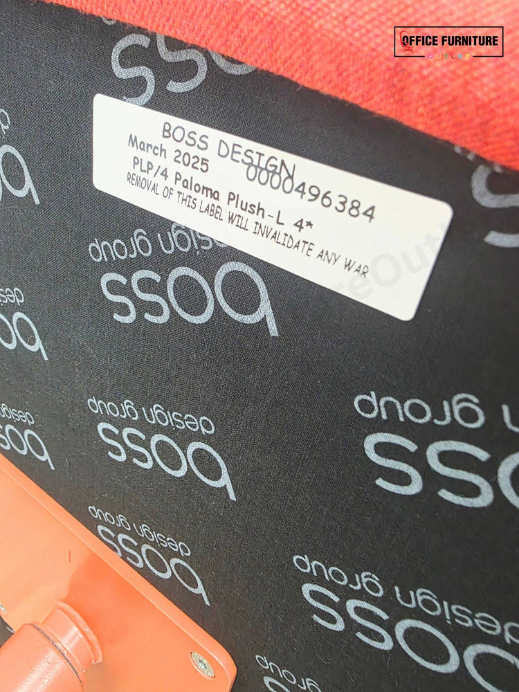 Boss Design Paloma Plush Swivel Lounge Chairs (Pair) – Coral Red